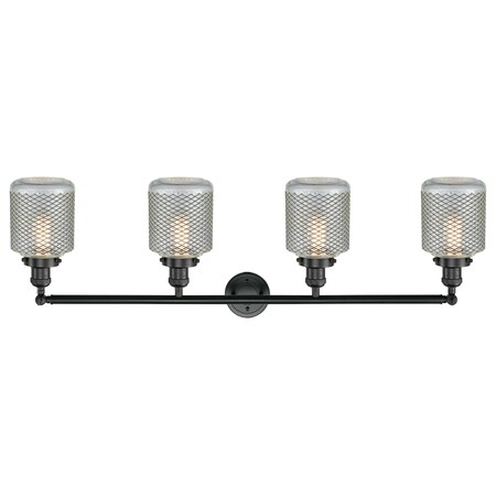 Innovations Lighting 4 Light Vintage Dimmable Led Adjustable Bathroom Fixture 215-BK-S-G262-LED
